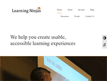 Tablet Screenshot of learningninjas.com